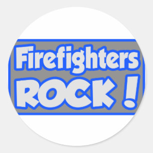 Sticker Rond Pompiers Rock !
