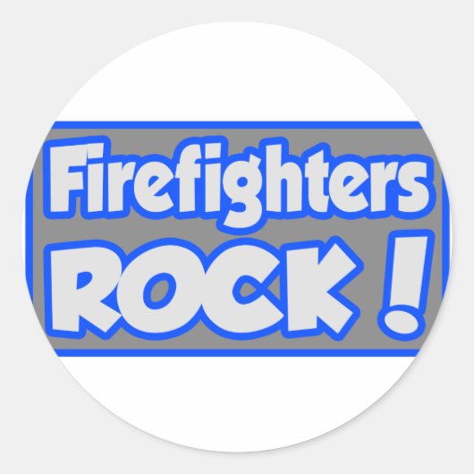 Sticker Rond Pompiers Rock ! (Devant)