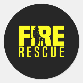 Sticker Rond Pompiers Secourt D'Incendie Pompiers Service Unifo