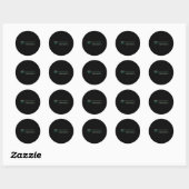 Sticker Rond Ponce Inlet Floride Briser Surf Rétro Vague (Feuille)