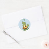 Sticker Rond Pond Friends Frog Turtle Enveloppe Phoques (Enveloppe)