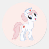 Sticker Rond Poney (Devant)