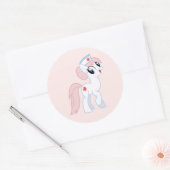 Sticker Rond Poney (Enveloppe)