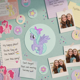 Sticker Rond Poney