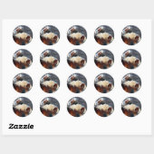Sticker Rond poney (Feuille)