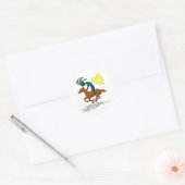 Sticker Rond Poney de Kokopelli (Enveloppe)