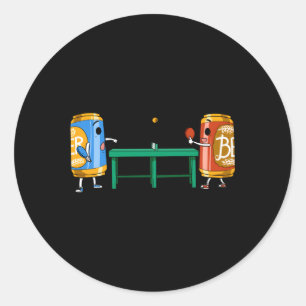 Sticker Rond Pong de bière