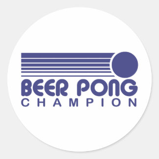 Sticker Rond Pong de bière