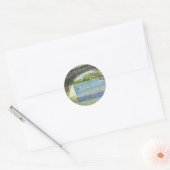 Sticker Rond Pont à Argenteuil par Gustave Caillebotte (Enveloppe)