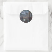 Sticker Rond Pont Brooklyn au clair de lune (Sac)
