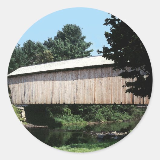 Sticker Rond Pont couvert Corbin (Devant)