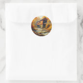 Sticker Rond pont couvert d'automne classique (Sac)