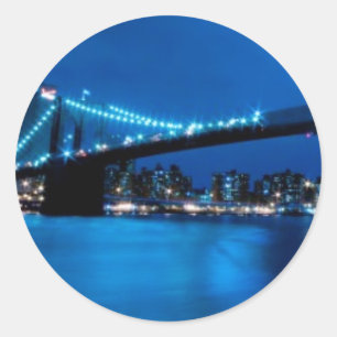 Sticker Rond Pont de Brooklyn, New York