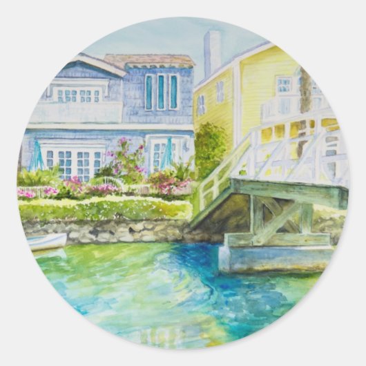 Sticker Rond Pont de Venise (Devant)