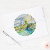 Sticker Rond Pont de Venise (Enveloppe)
