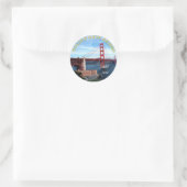 Sticker Rond Pont Golden Gate (Sac)