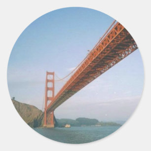 Sticker Rond Pont Golden Gate