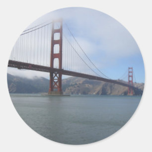 Sticker Rond Pont Golden Gate