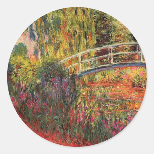 Sticker Rond Pont japonais | CLAUDE MONET (Devant)