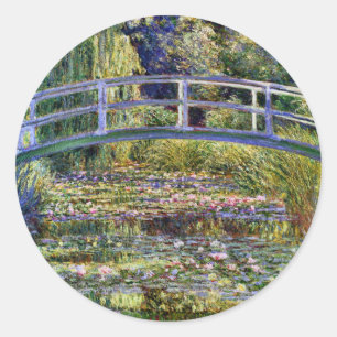 Sticker Rond Pont japonais Monet Art
