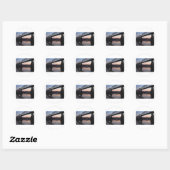 Sticker Rond Pont Sunset (Feuille)