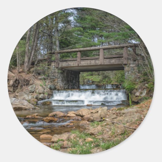Sticker Rond Pont sur Hicky Run (Devant)