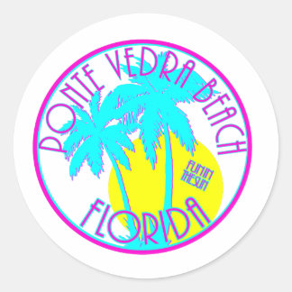 Sticker Rond Ponte Vedra Beach Floride