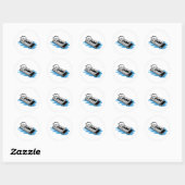 Sticker Rond Ponton (Feuille)