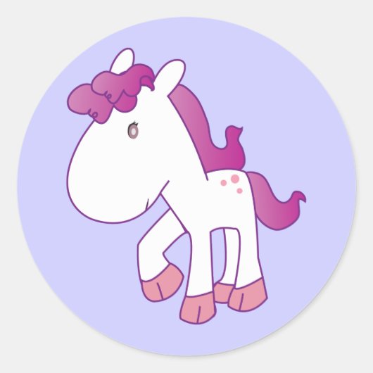 Sticker Rond Pony (Devant)