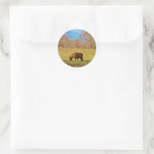 Sticker Rond Pony miniature Brown (Sac)
