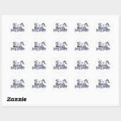 Sticker Rond Pony Power (Feuille)