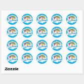 Sticker Rond Pony Power Unicorn (Feuille)