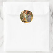 Sticker Rond Poodle (8S) - Vase de fleurs (Sac)