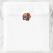Sticker Rond Poodle de jouet adorable (Sac)