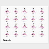 Sticker Rond Poodle skirt (Feuille)