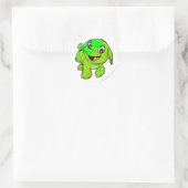 Sticker Rond Poogle brillant (Sac)