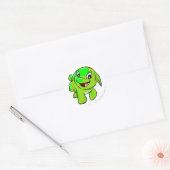 Sticker Rond Poogle brillant (Enveloppe)