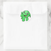 Sticker Rond Poogle vert (Sac)