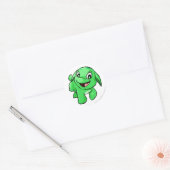 Sticker Rond Poogle vert (Enveloppe)