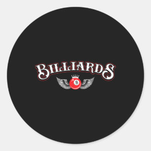 Sticker Rond Pool Et Snooker Player5