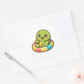 Sticker Rond Pool Float Fun (Enveloppe)