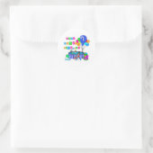 Sticker Rond Pool Party 1er anniversaire (Sac)