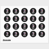 Sticker Rond Pool Shark Jersey Cool Poison Top Bar Billiards (Feuille)