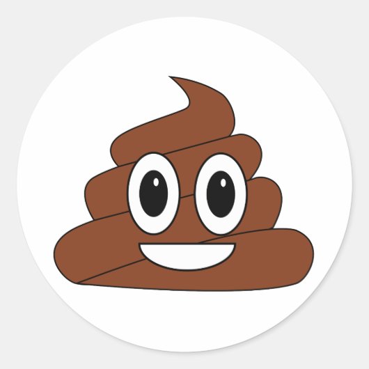 Sticker Rond Poop (Devant)