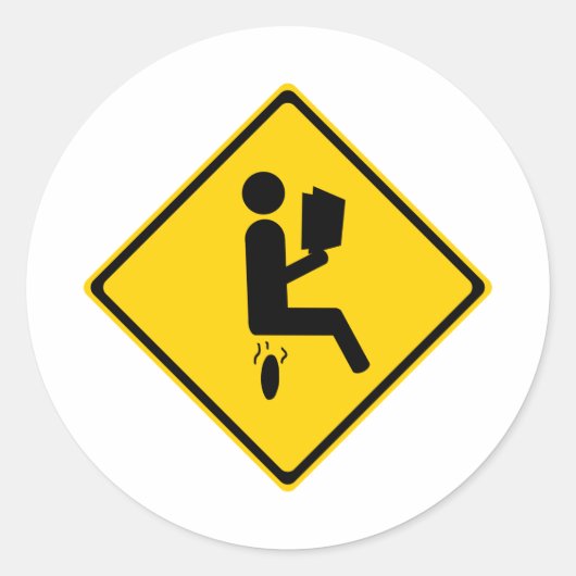 Sticker Rond Poopman (Devant)