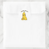 Sticker Rond Poopy Fruity Funny Fruit Banana Pun (Sac)