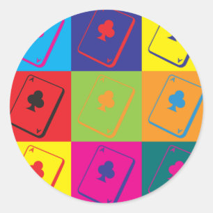 Sticker Rond Pop Art