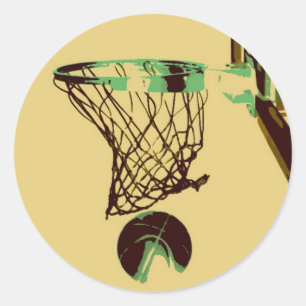 Sticker Rond Pop Art Basket