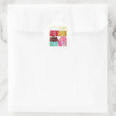 Sticker Rond Pop Art Cupcakes (Sac)