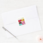 Sticker Rond Pop Art Cupcakes (Enveloppe)